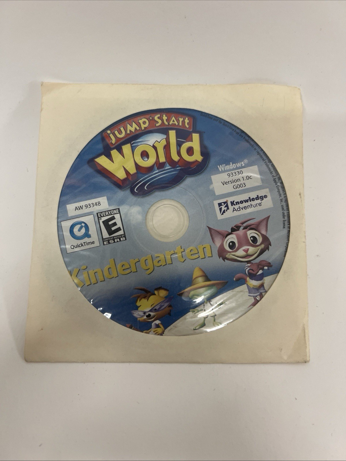 Jump Start World Kindergarten PC CD-ROM Game Scholastic Windows XP Vista