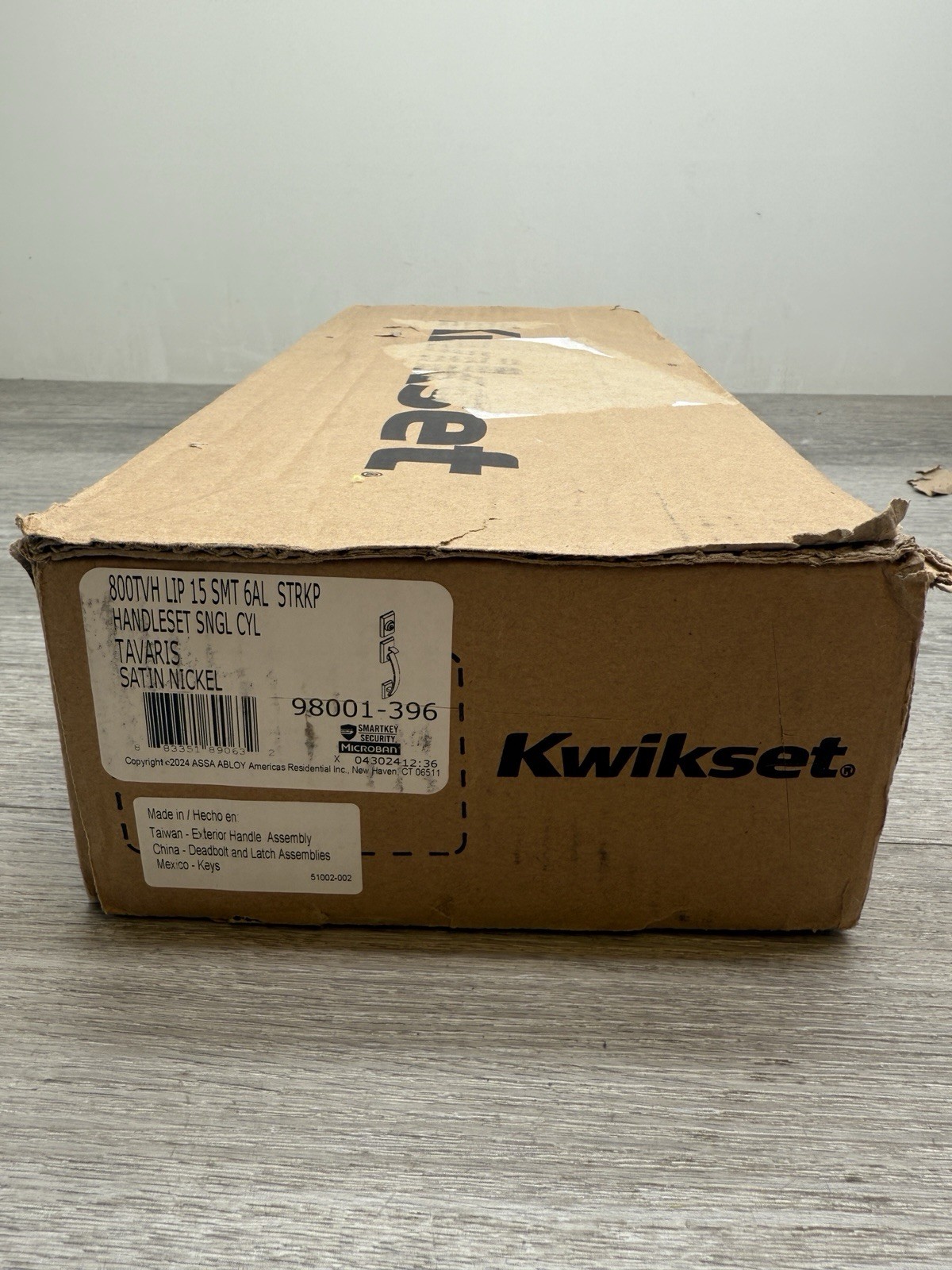 Kwikset 800TVHLIP-S.STRKP Tavaris Sectional Single Cylinder Keyed - Nickel Used