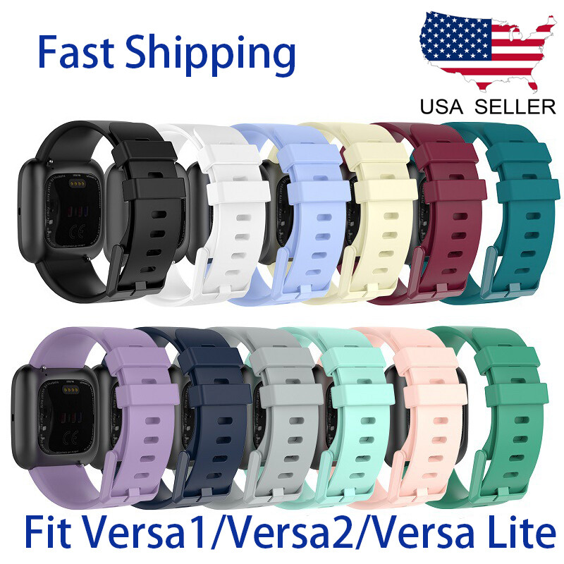 Replacement Silicone Band Strap For Fitbit Watch Versa 1st /Versa 2 /Versa  Lite