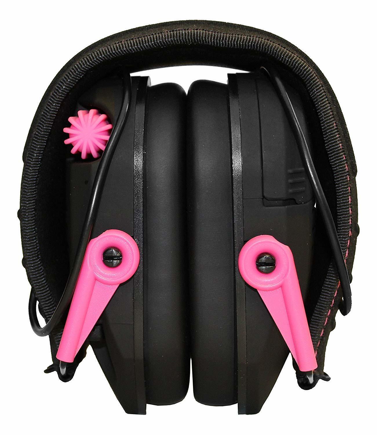 Walker's Razor Slim Electronic Shooting Muffs 2-Pack, Pink