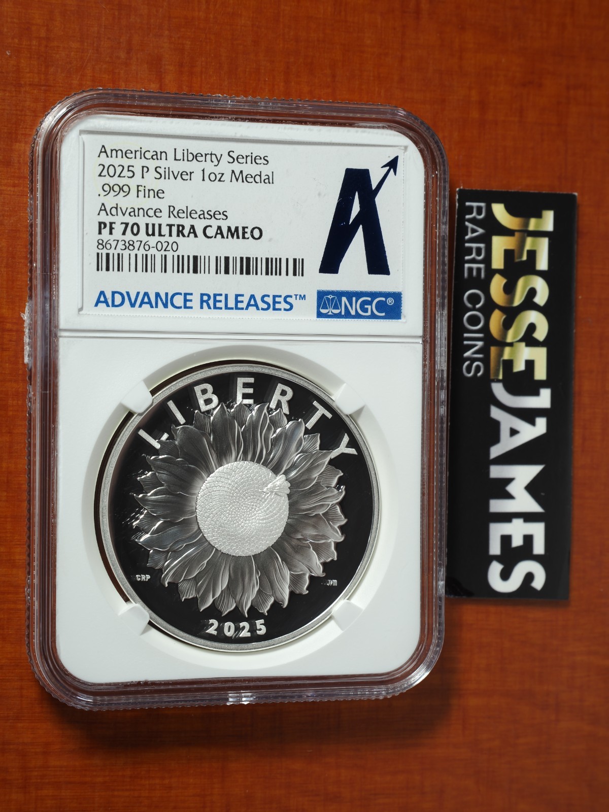 2025 P AMERICAN LIBERTY PROOF SILVER MEDAL NGC PF70 ULTRA CAMEO ADVANCE RELEASES