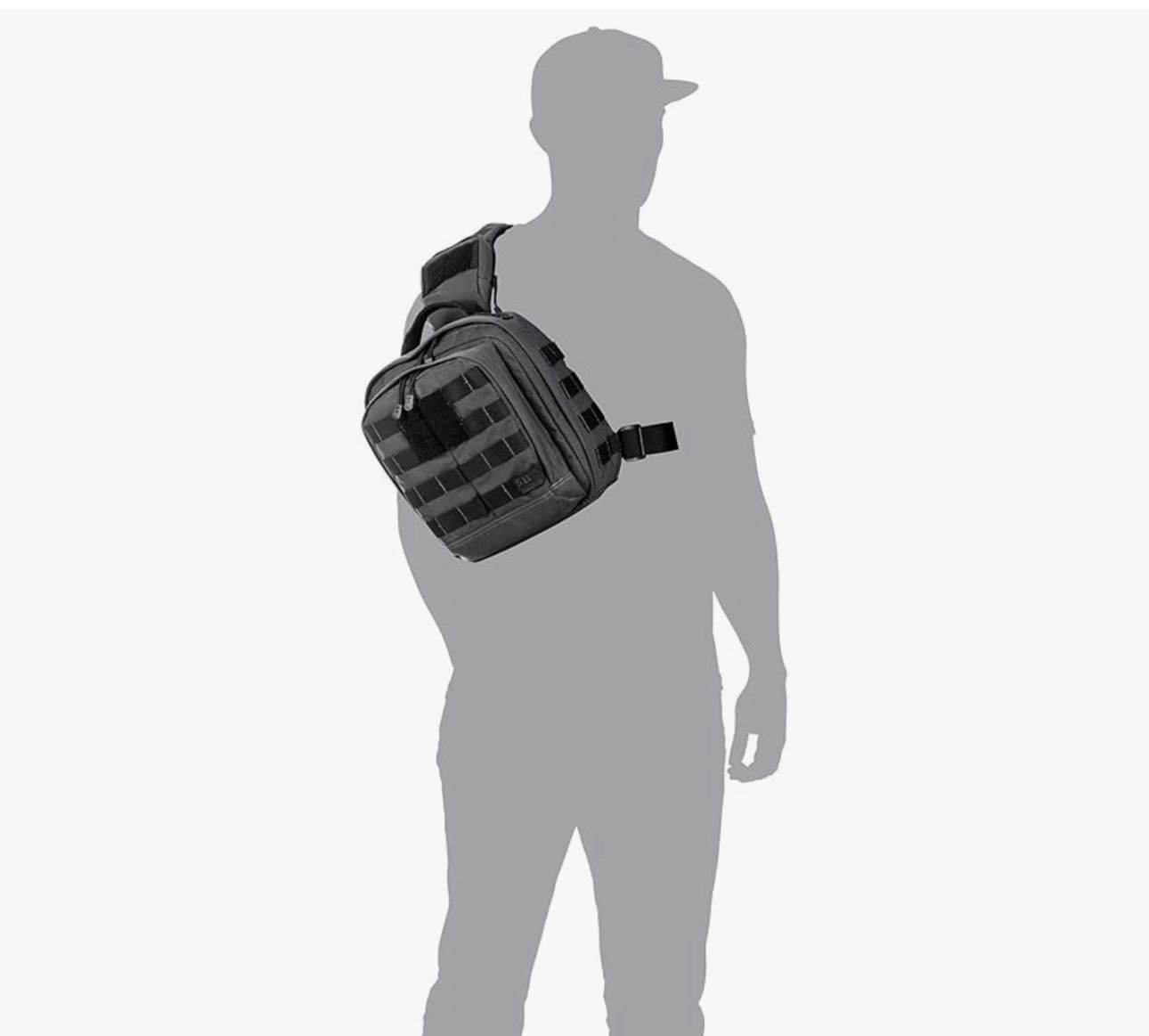 5.11 TACTICAL RUSH MOAB 6 SLING PACK MESSENGER BAG - BLACK