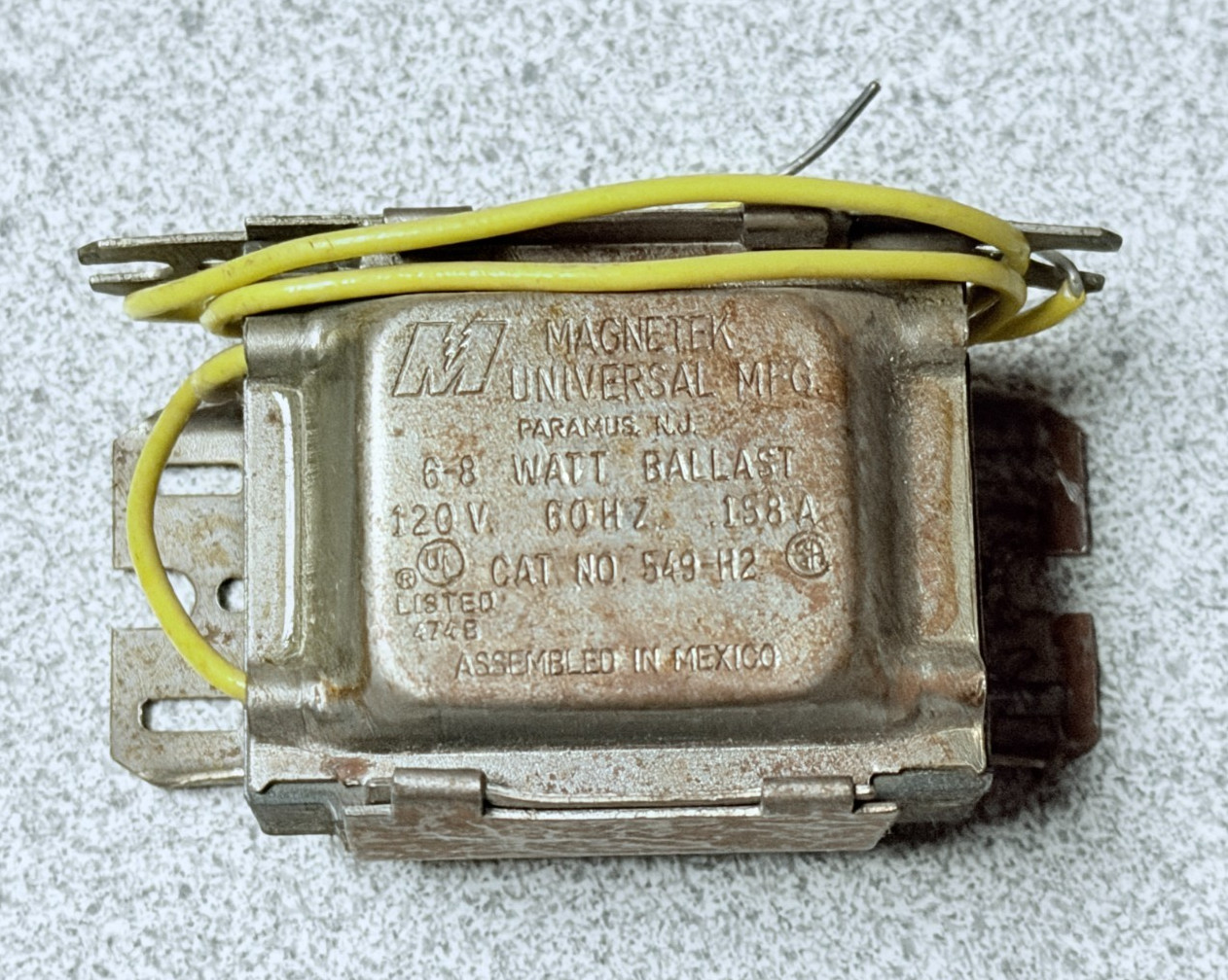 New MagneTek 549-H2 6-8 Watt T5 Fluorescent Ballast 120V