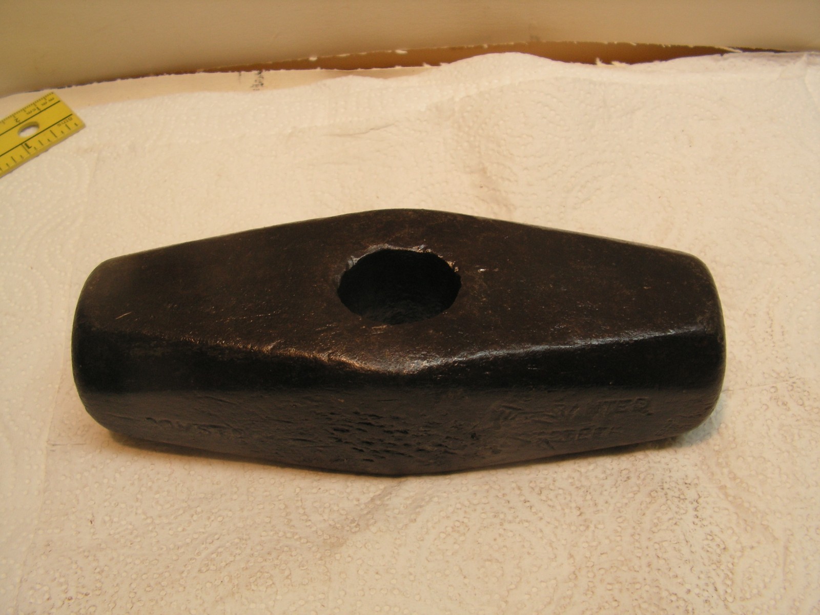 Vintage 8 1/2 lb. Warranted Sledgehammer Head 7 1/8" X 2 1/2" X 2" NICE!