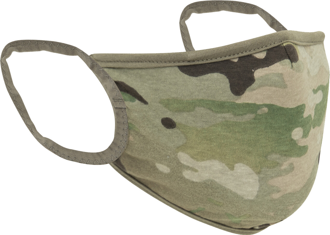 MultiCam/Coyote Reusable Face Mask 3 Layer Reversible Flexible Face Cover