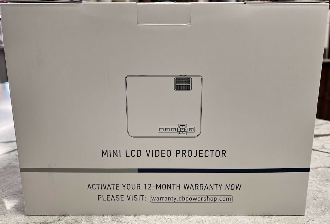 DBPower Native Mini LCD Wifi Projector - New in Box