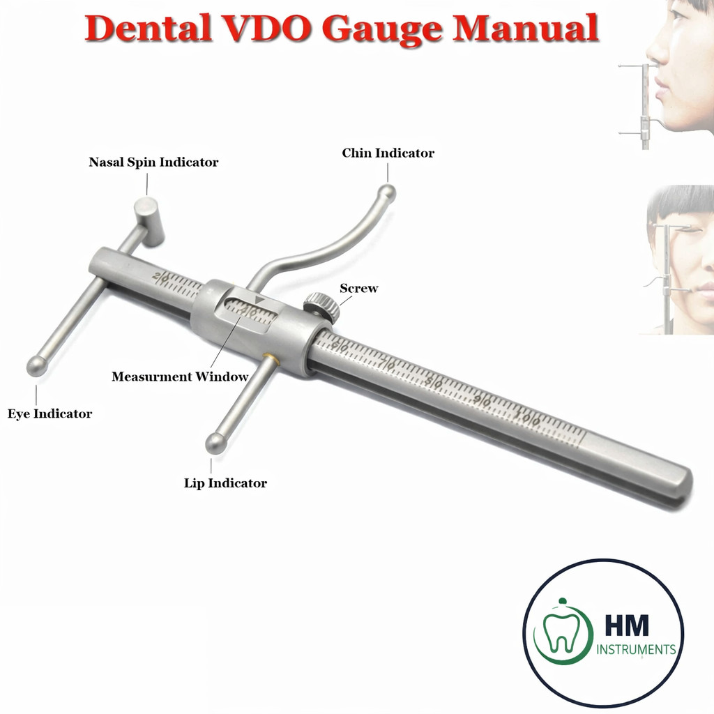 Dental VDO Gauge Premium Grade Venus Apollo Prosthodontics Gauge Ruler HD