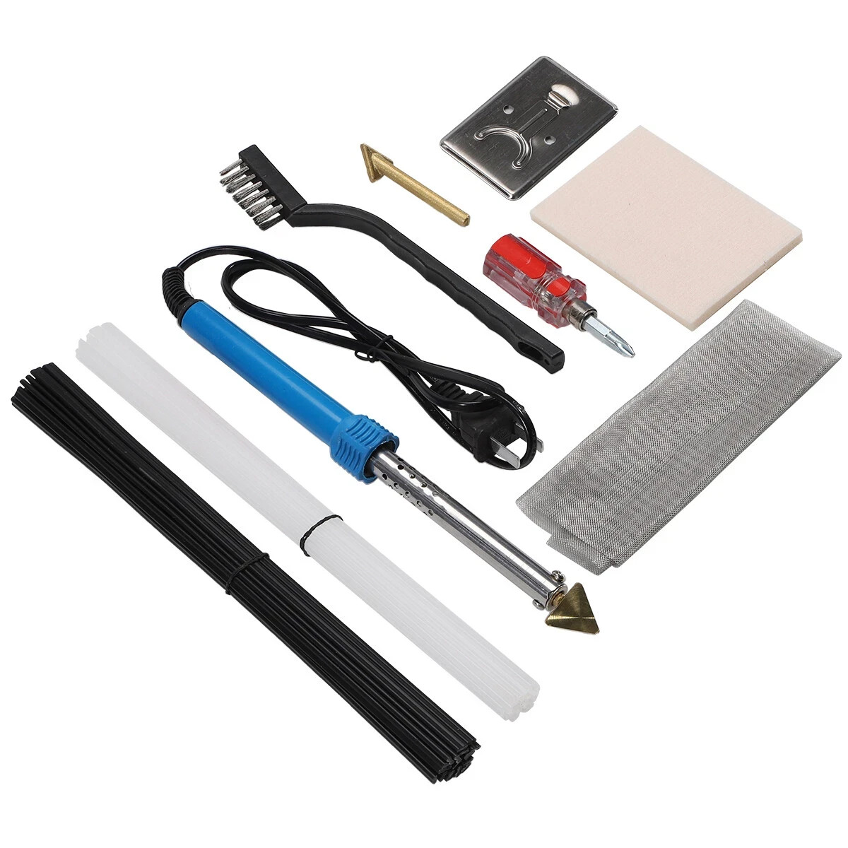 Plastic Welder Kit 80W Plastic Welding Kit with 2 Tips & 40 Rods