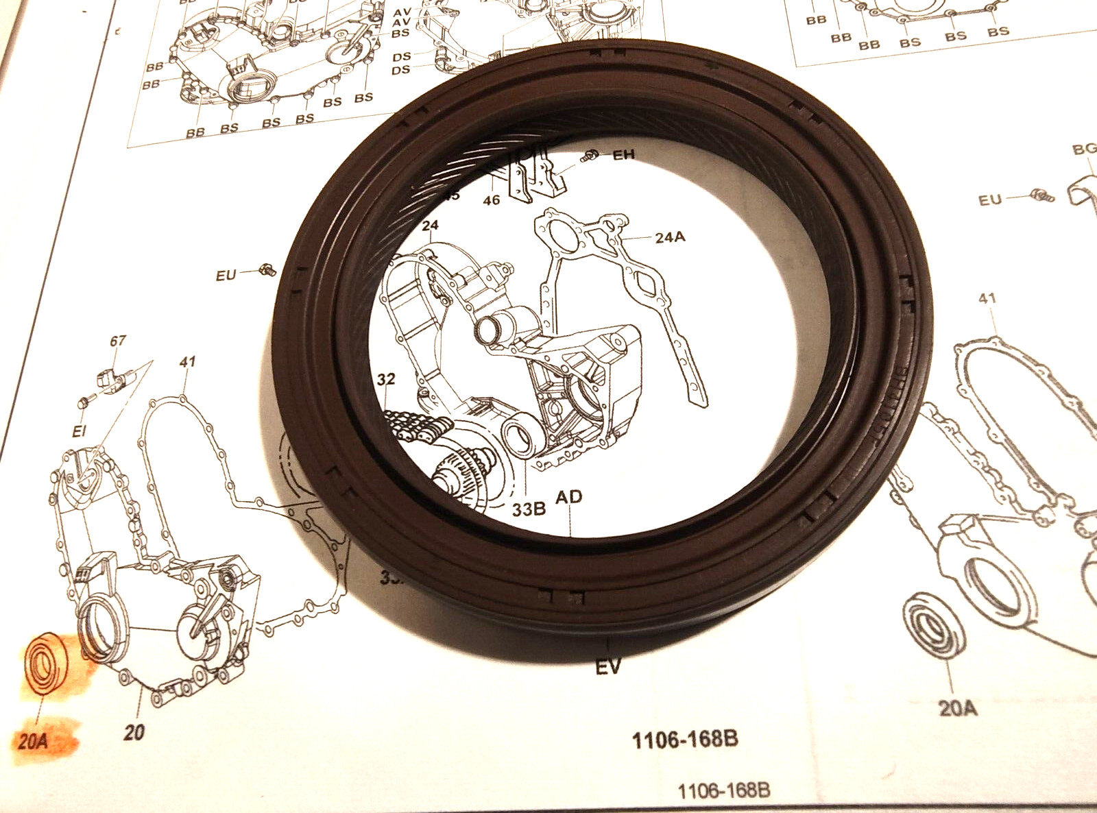 TOYOTA FORKLIFT 90311-50951-71 OIL SEAL FRONT CRANKSHAFT 4Y ENG