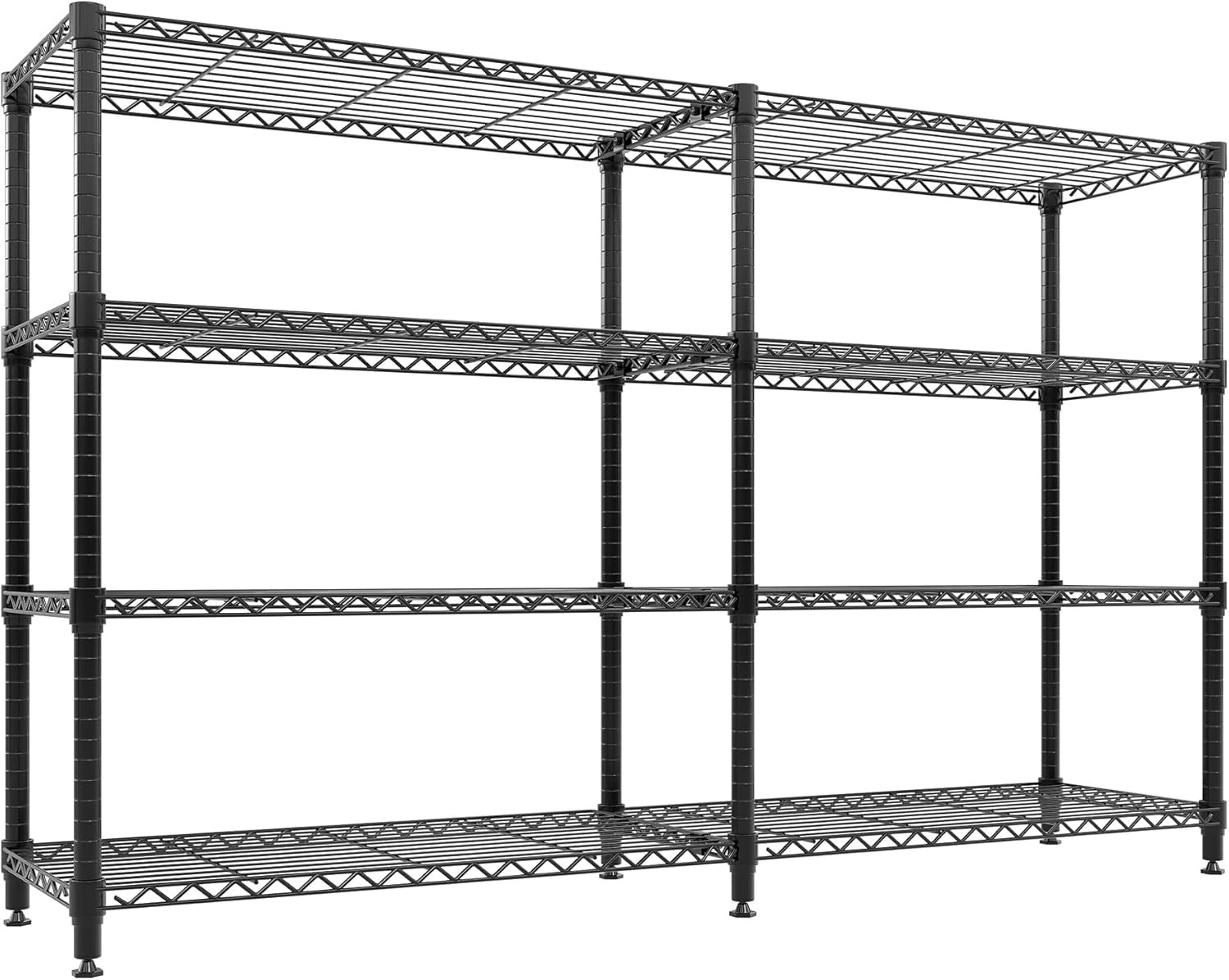 Heavy Duty 5-Tier Shelves Home Garage Storage Rack Metal Wire Shelving Unit