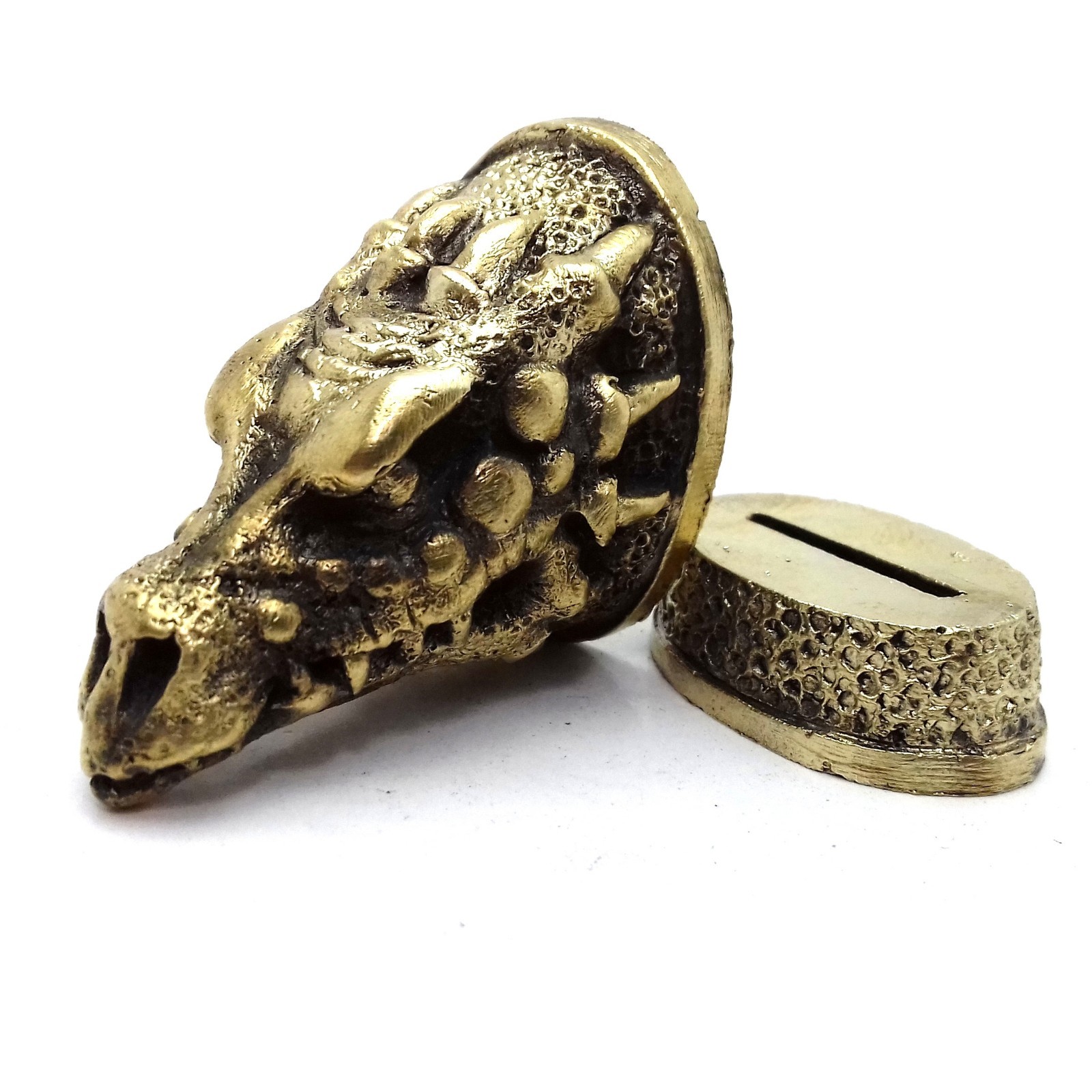 SET DRAGON SOLID BRONZE FINGER GUARD BOLSTER & POMMEL CUSTOM KNIFE MAKING