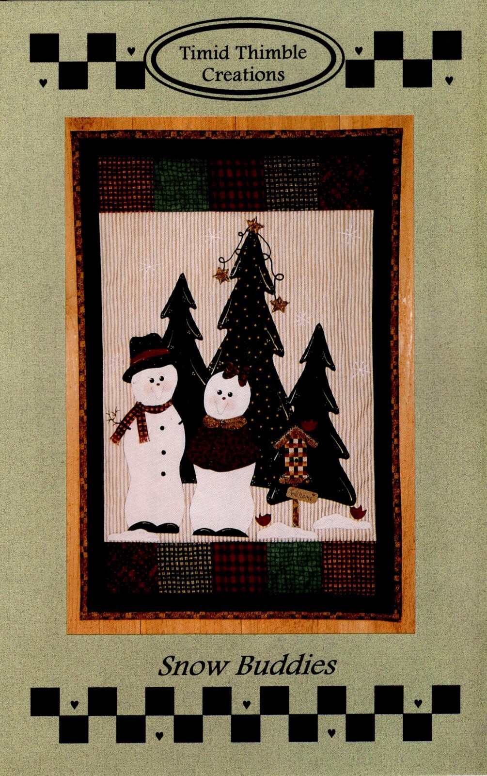 Snow Buddies Wall Quilt Pattern by Timid Thimble 526