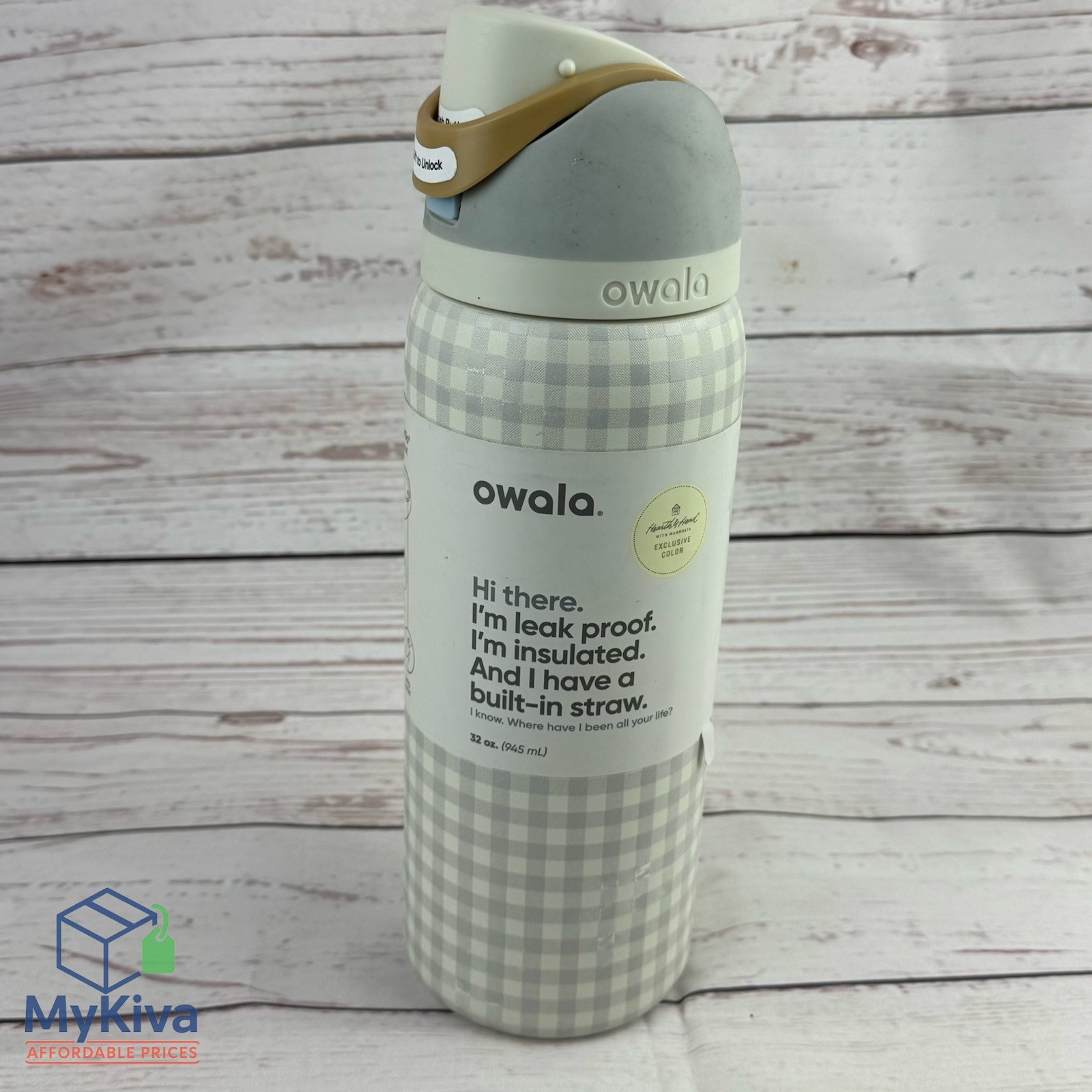 Owala FreeSip Stainless Steel Water Bottle 32oz Picnic Perfection Insulated Leak