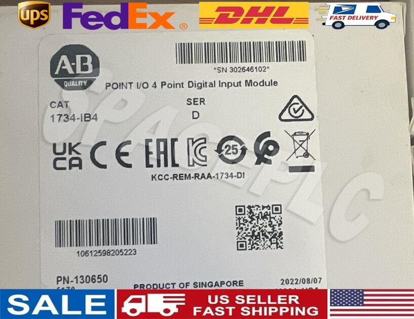 2022 New Sealed Allen Bradley 1734-IB4 Point I/O 4 Point Digital Input Module US