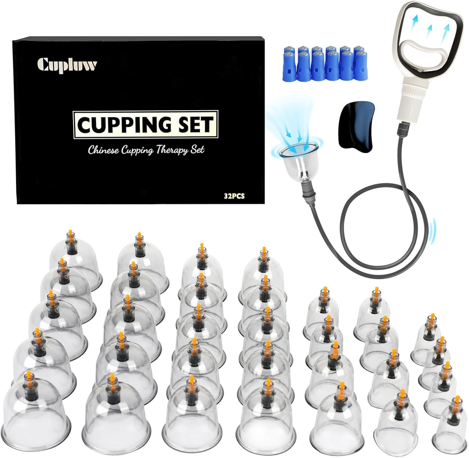 32 Cup Cupping Set with Pump Magnetic Vacuum Therapy