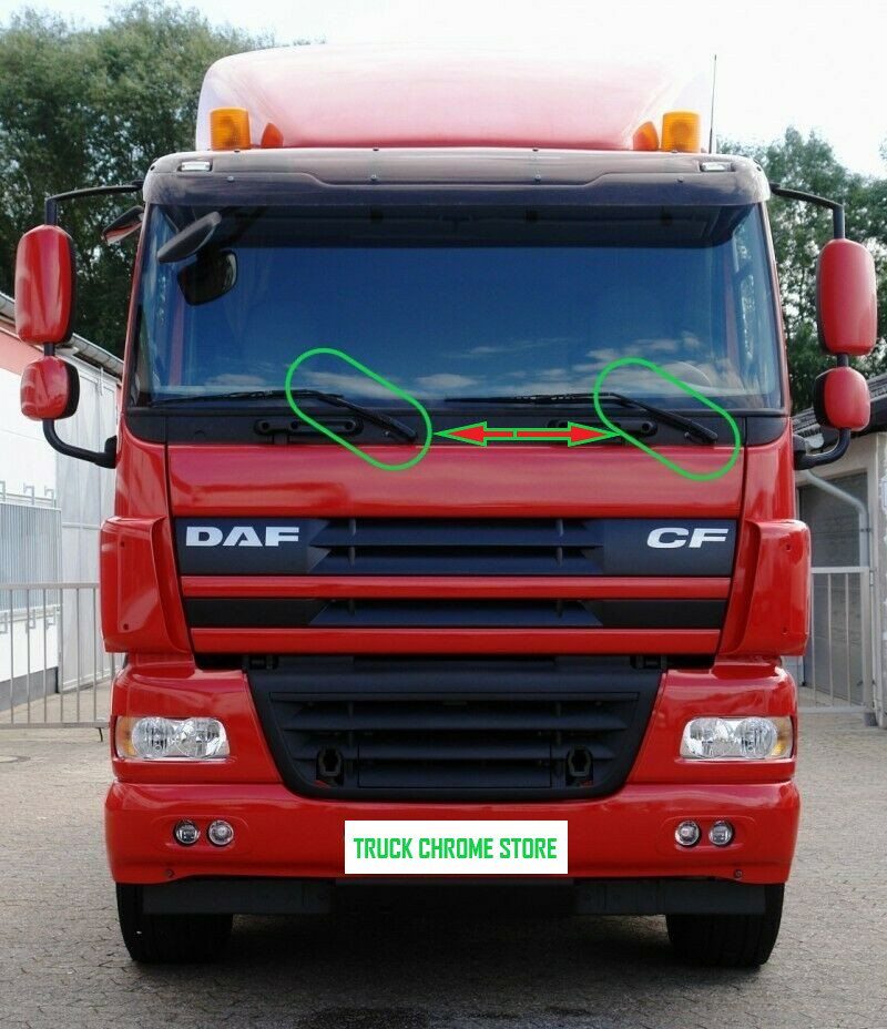 DAF CF WIPER CHROME Polished Stainless Steel 2 Pieces.
