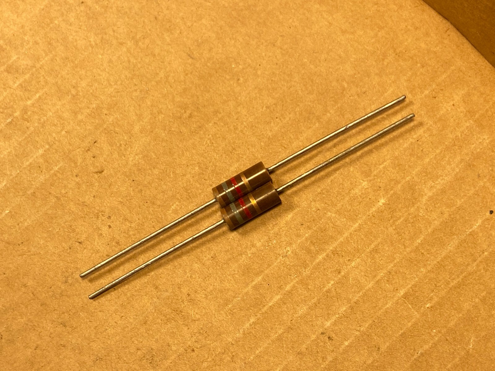 2 NOS Ohmite 1.8k ohm 5% 1 watt 1W Carbon Comp Resistors TEST GOOD 1800 (Qty)
