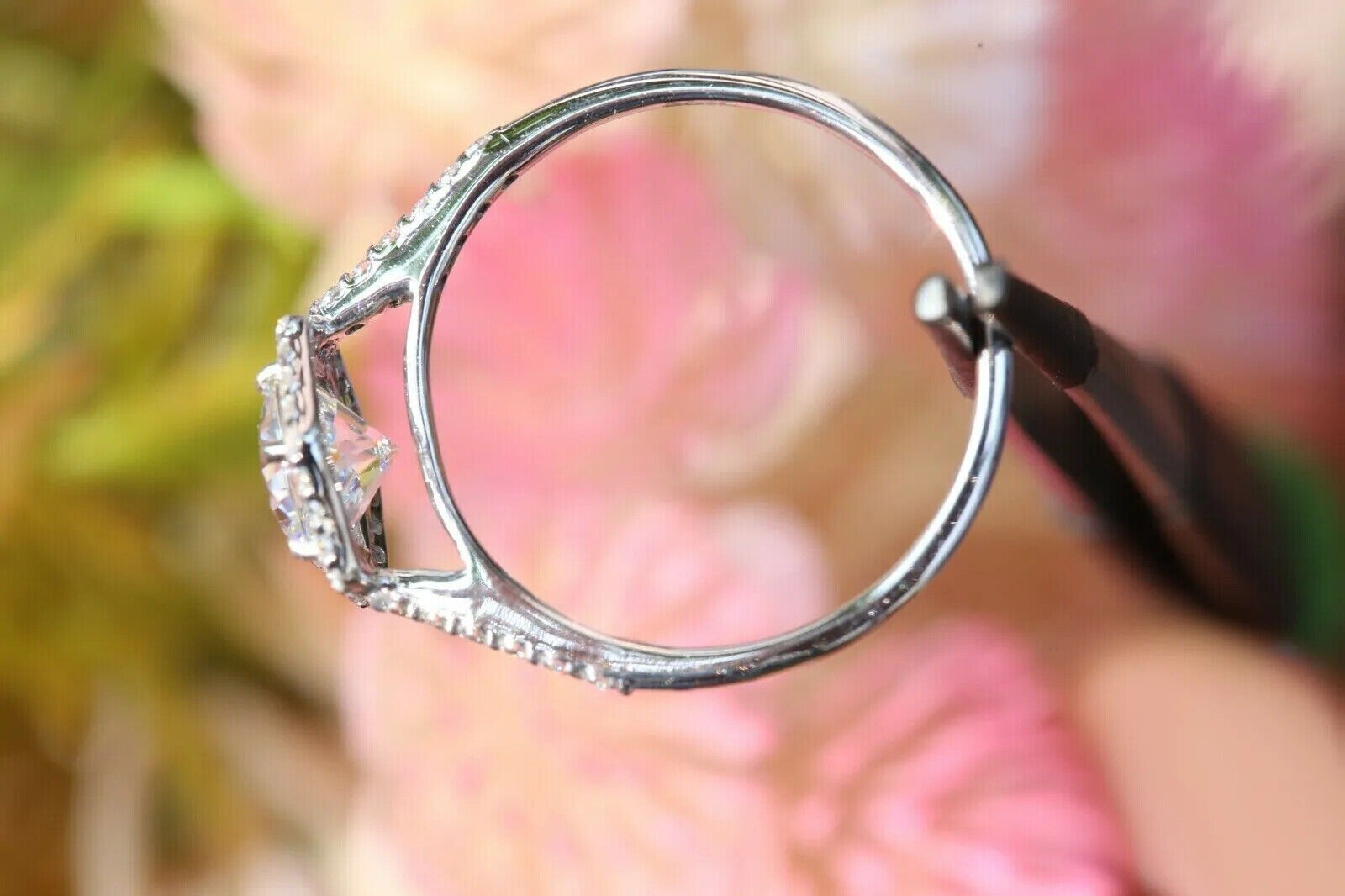 Lab-Created 3.20 Ct Round Cut White Diamond Wedding Ring 925 Sterling Silver