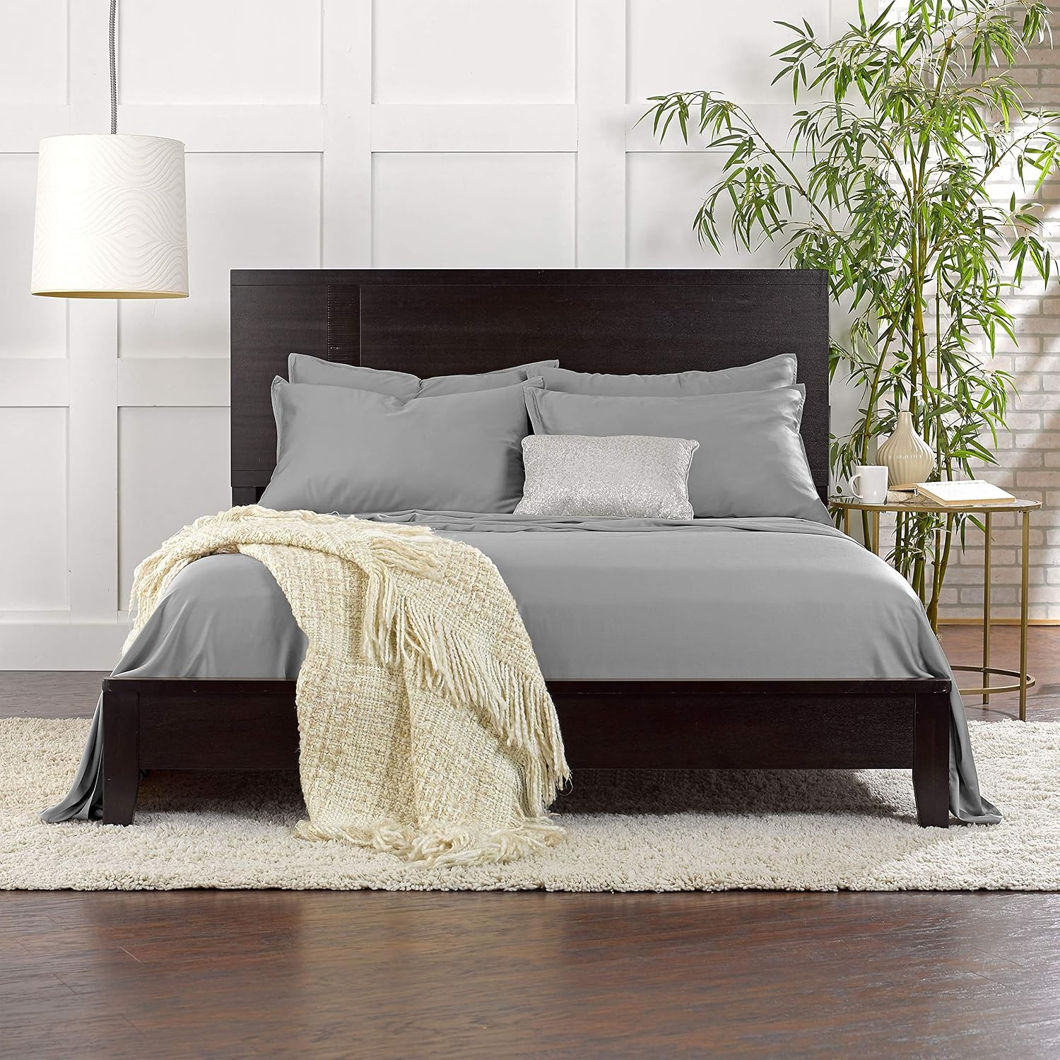 Twin Sheets by , Genuine 100% Organic Viscose Derived from Bamboo Bed Sheet Set,
