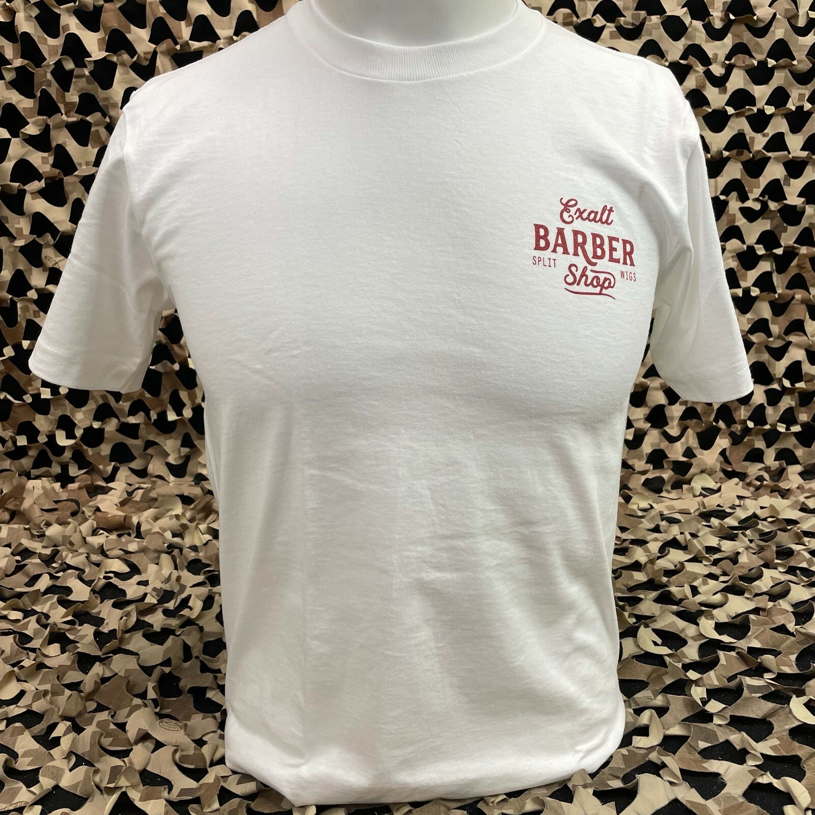 NEW SMALL Exalt Barber Shop Paintball T-Shirt - White