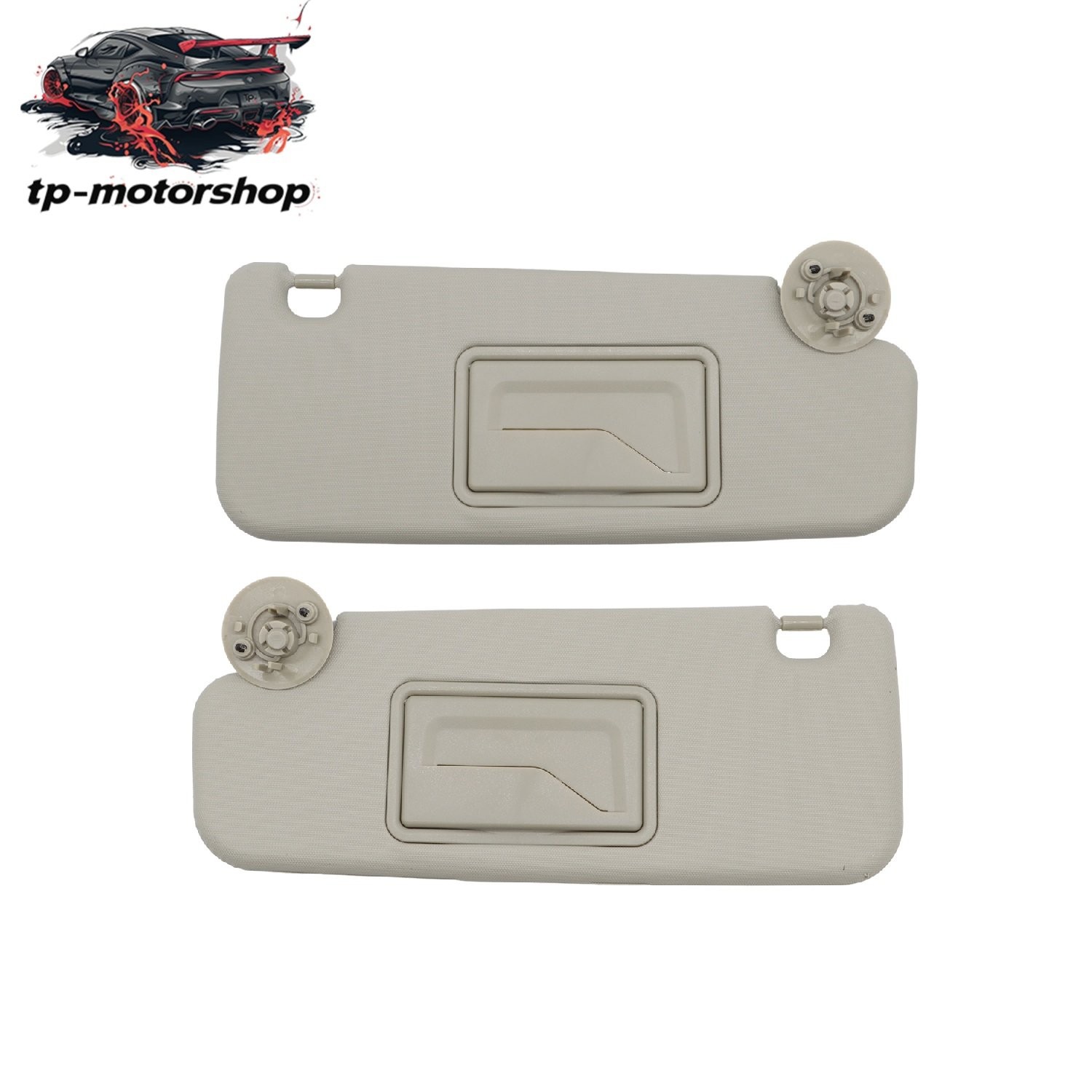 Sun Visor for Spark CHEVY Sonic 2012-20 Pair Left + Right LH+RH Gray 2MPLASTIC