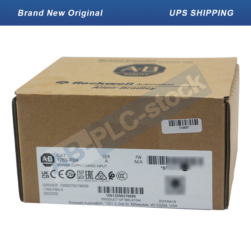 New Allen Bradley Factory New Sealed 1769-PB4 CompactLogix DC 4A/2A Power Supply