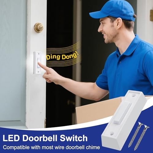 Lighted Temp Sensor - Pairing Light Switch - LED - White