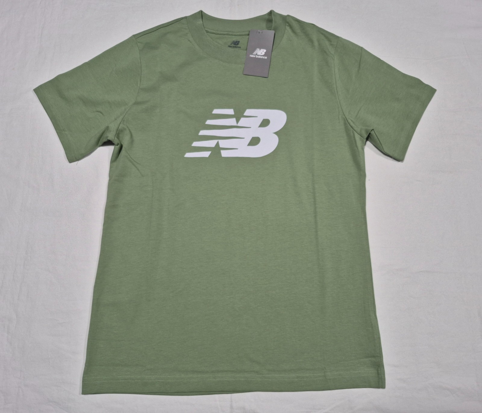 New Balance Men's Olive Green Sport Jersey Sports Running Casual  Cotton T-Shirt
