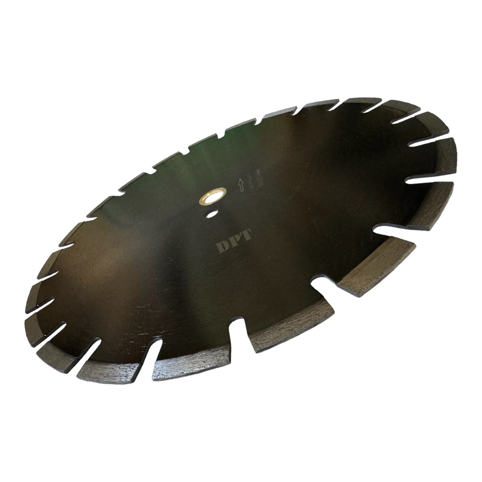 14" Diamond Saw Blade Cut Asphalt Green Concrete I" Arbor Laser Welded