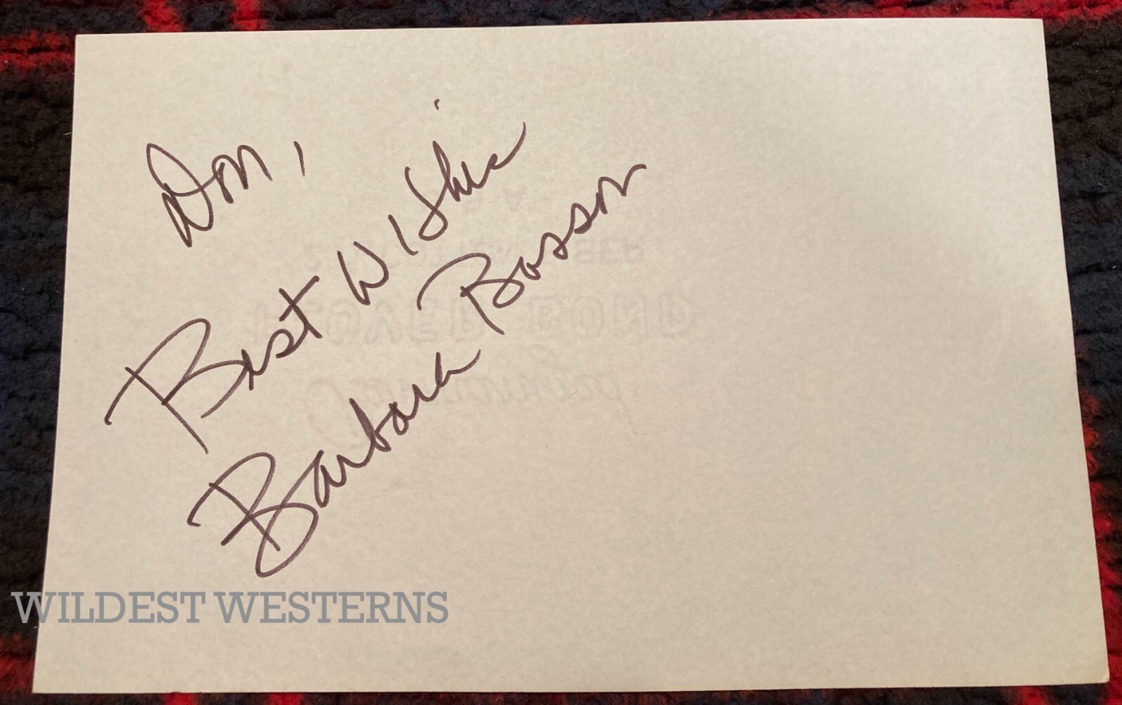 Vintage Original BARBARA BOSSON autograph HILL STREET BLUES signed album page