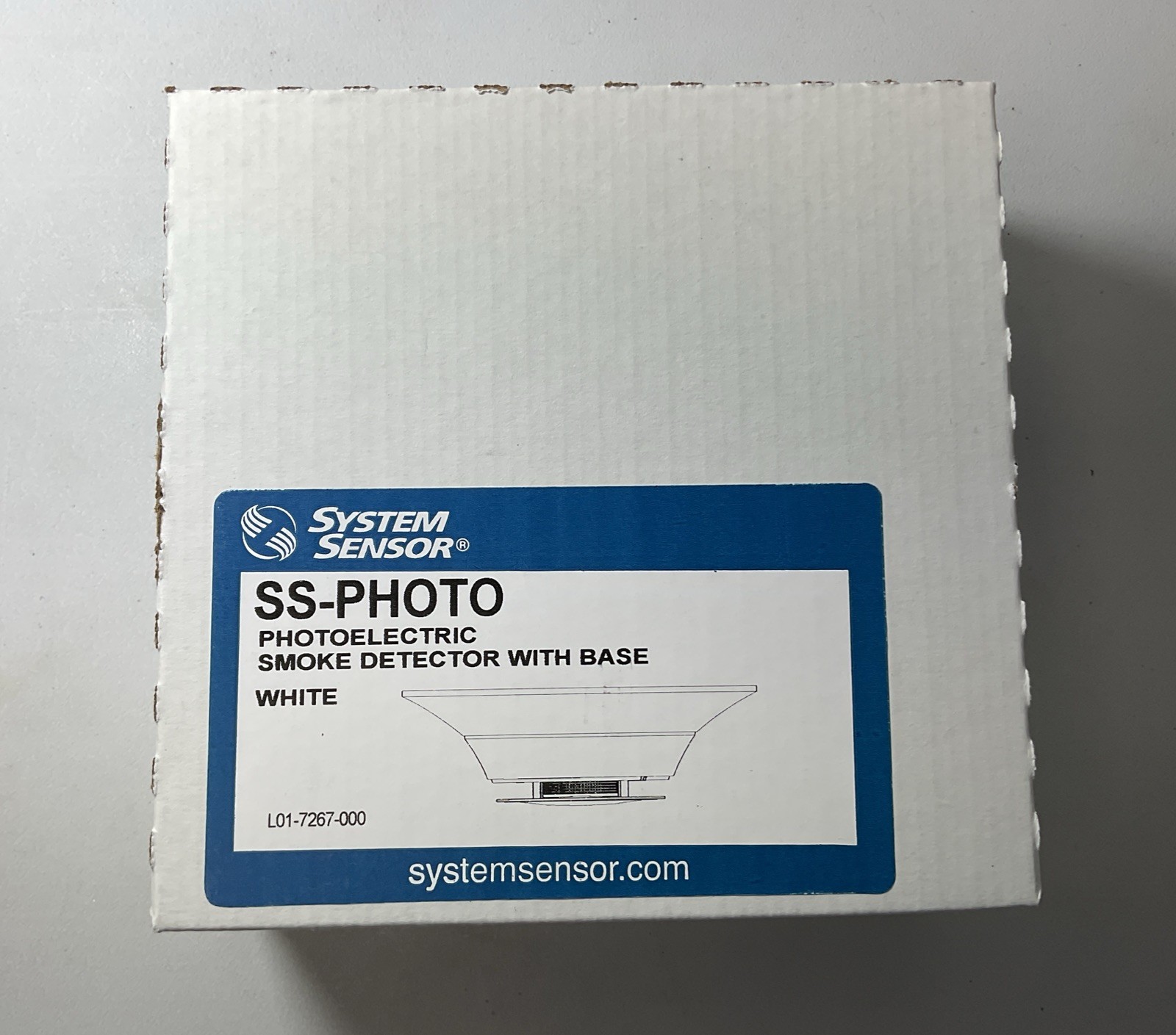 System Sensor Photoelectric Smoke Detector w/ Base White SS-Photo -Sealed In Box