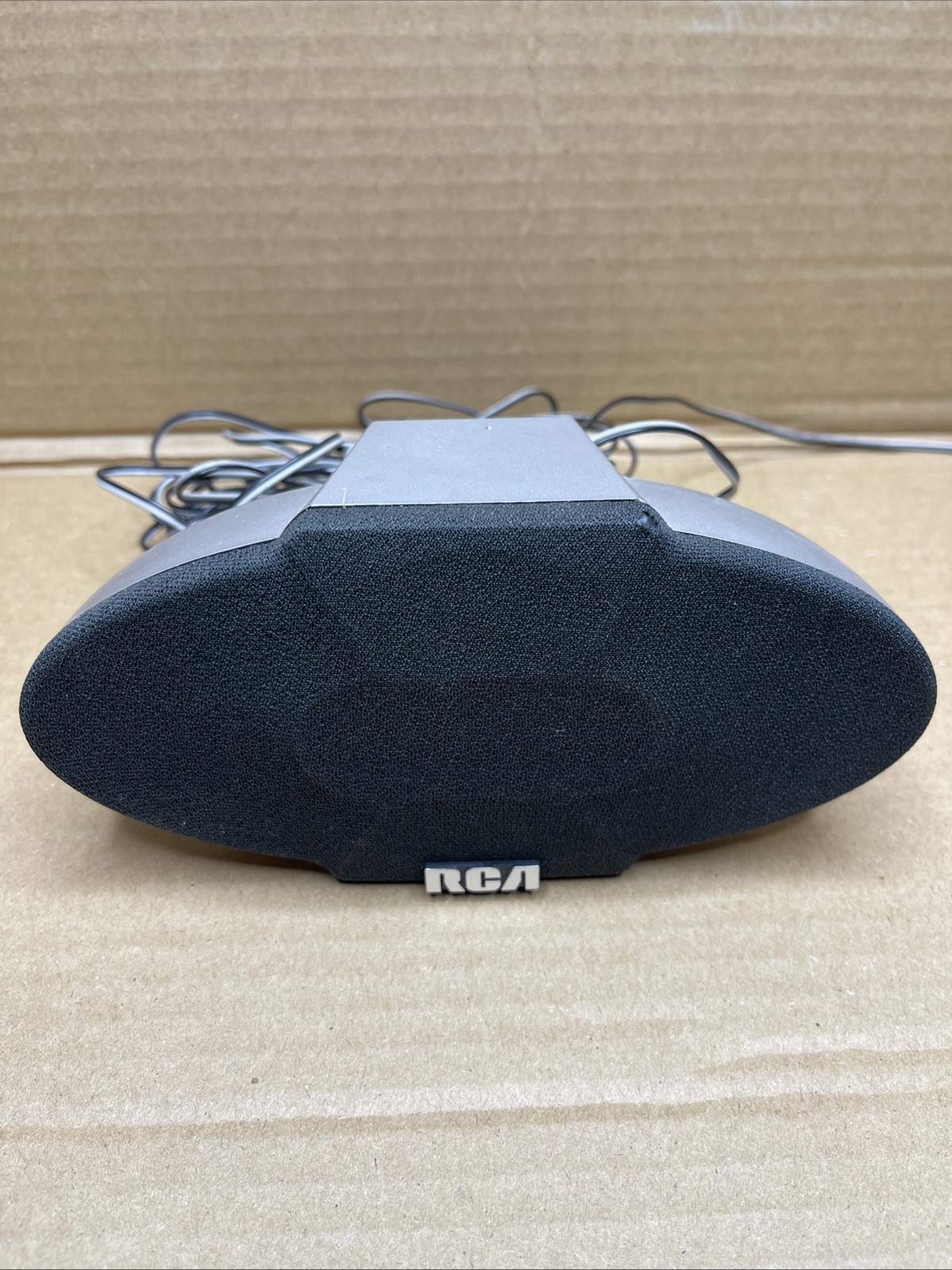 RCA RS2600 Surround Speaker Single Satellite Wall Mount Gray Home Theater Tested