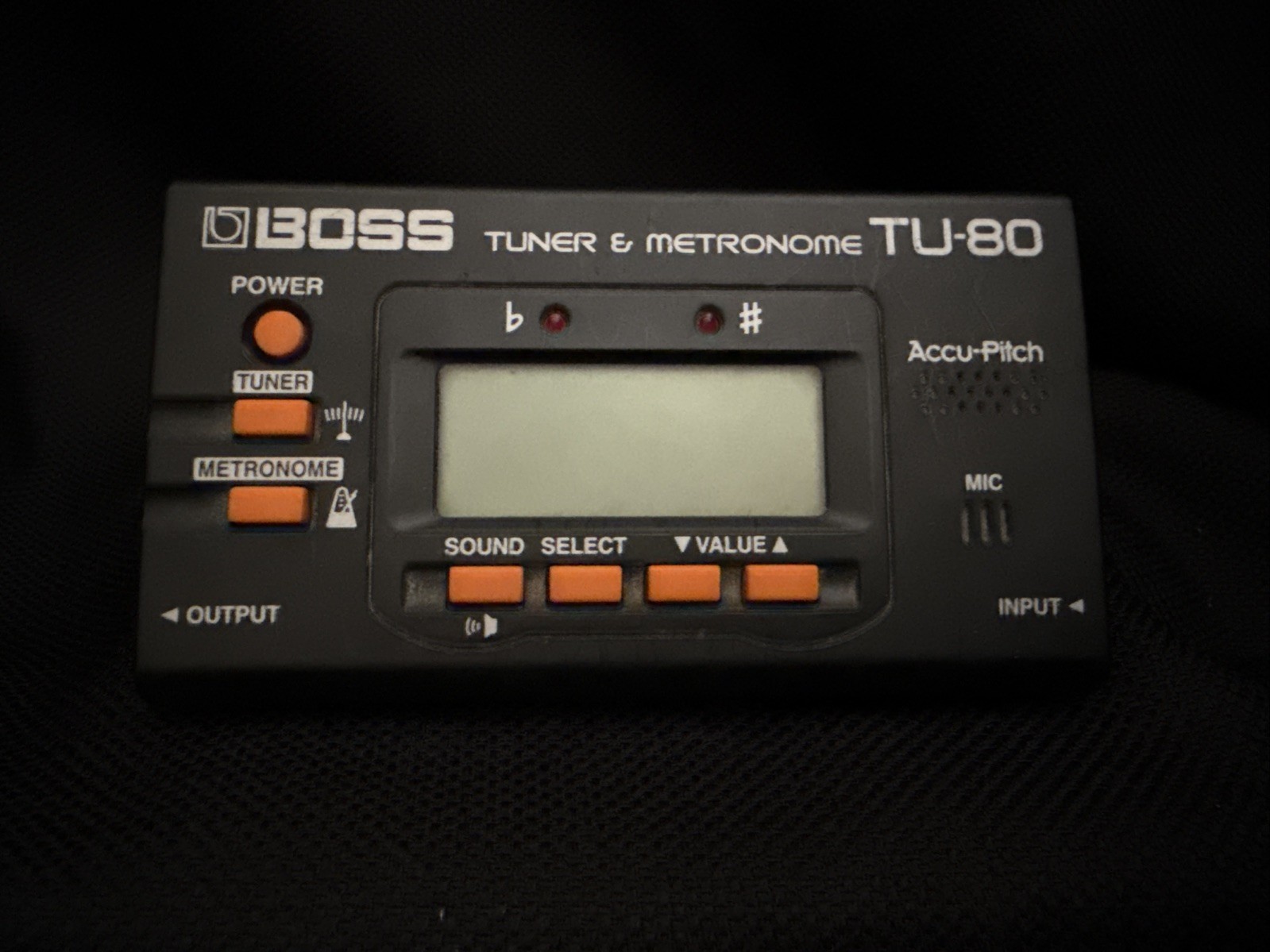 Boss TU-80 Tuner & Metronome Combo for Piano - Black Portable Design Tested