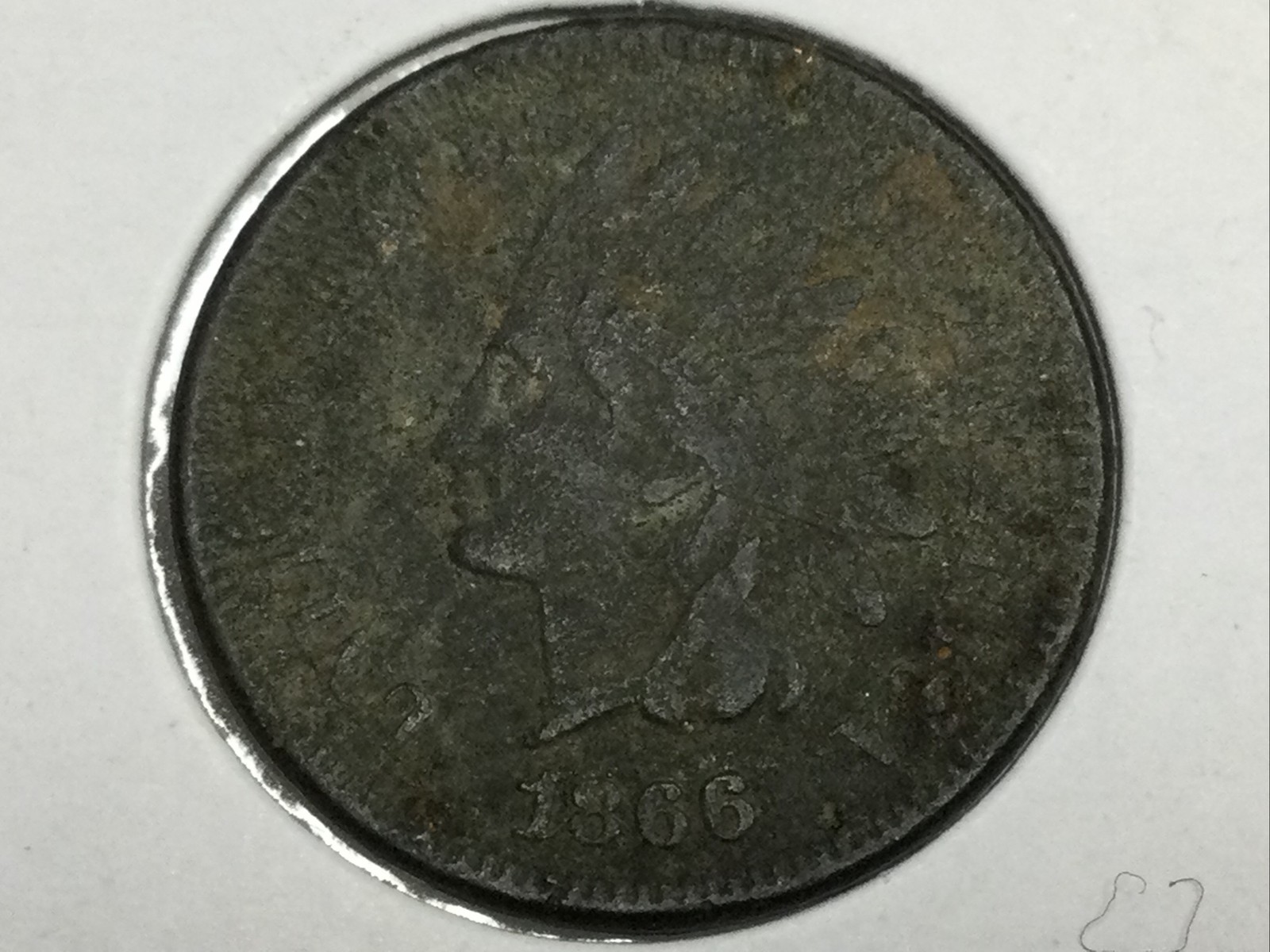 1866 Indian Cent in fine