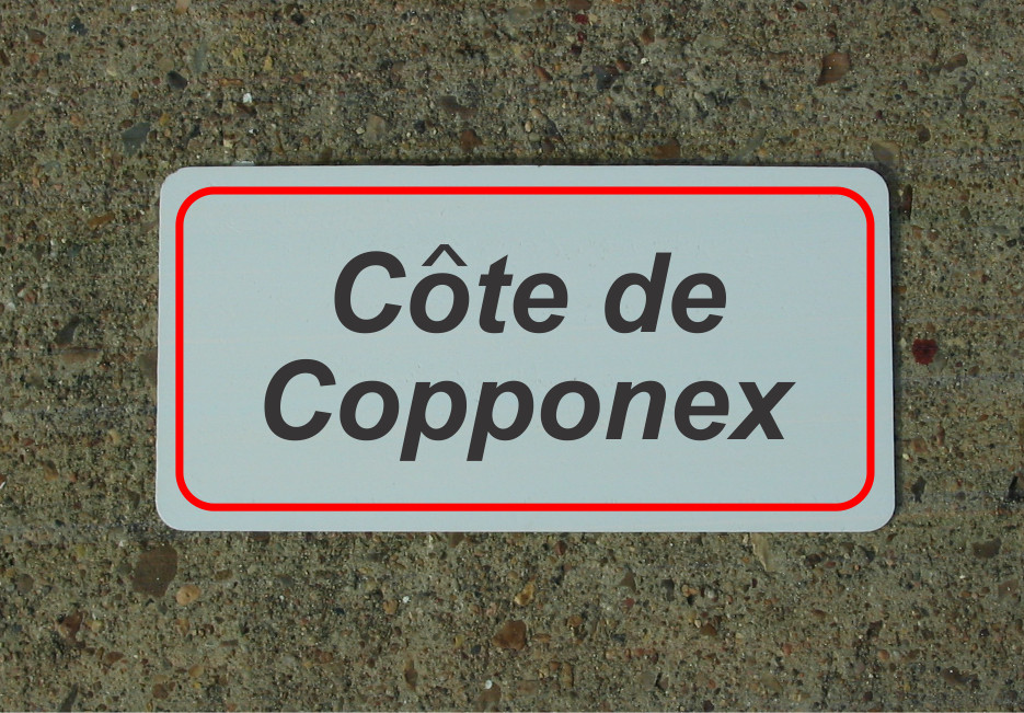 Cote De Copponex ROAD SIGN METAL TOUR DE FRANCE Bike Race ROUTE
