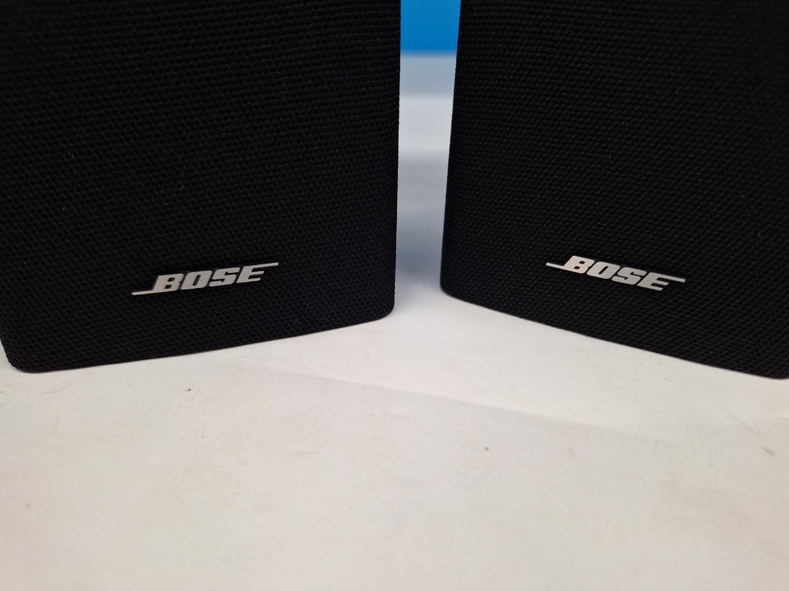 5x Set Bose double cube speaker w Horizontal Center Tan/Brown