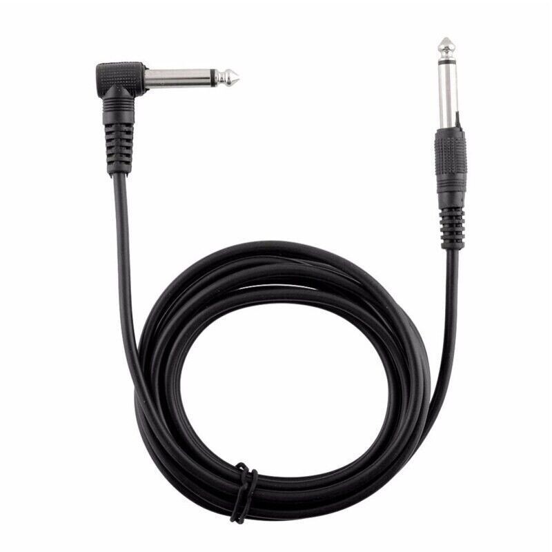 Electric Patch Cord Guitar Amplifier Amp Cable 10FT Right Angle Connector 2-PACK