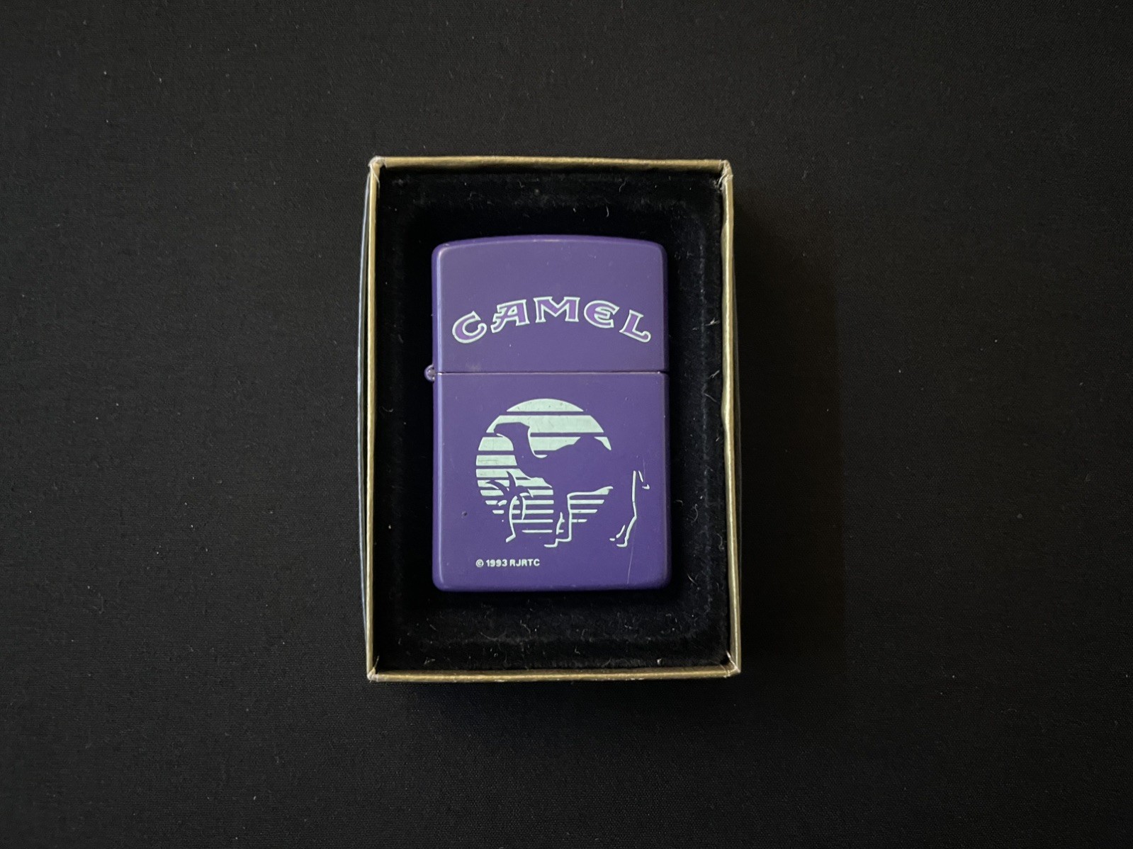 1993 Camel Purple Oasis Sunset Zippo Lighter