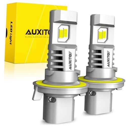 H13 Bulb, 900％ Brighter, Plug and Play, Canbus Ready with Fan, Pack of 2