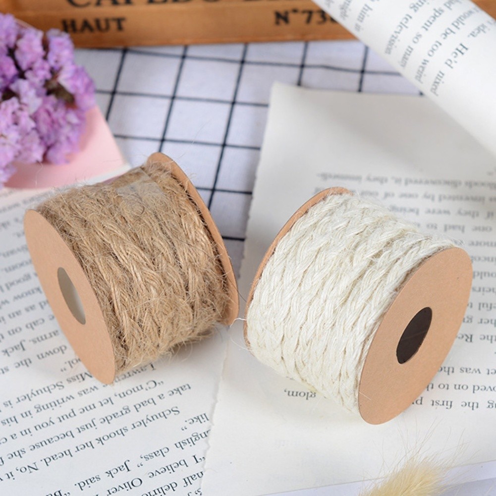 Eco Friendly Jute Rope Twine Burlap Rope Rustic Texture Generous Length Options
