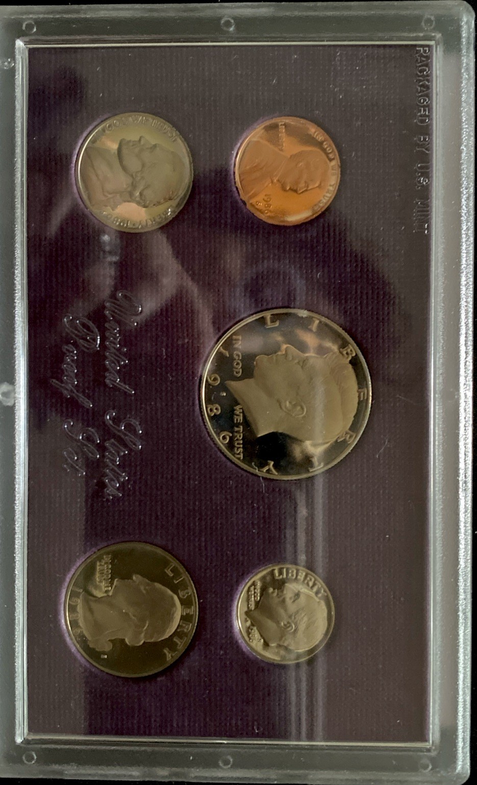 1986 Coins Set PROOF UNITED STATES MINT