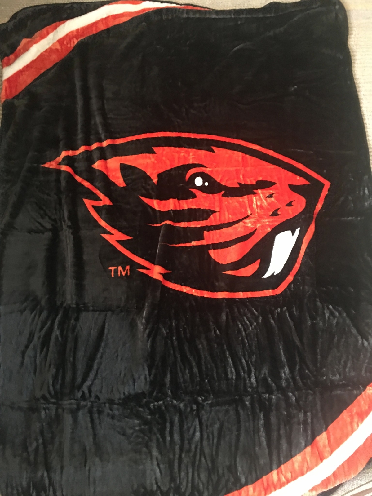 OREGON STATE BEAVERS TEAM SPORT BRAND BLANKET 5x7 ft.