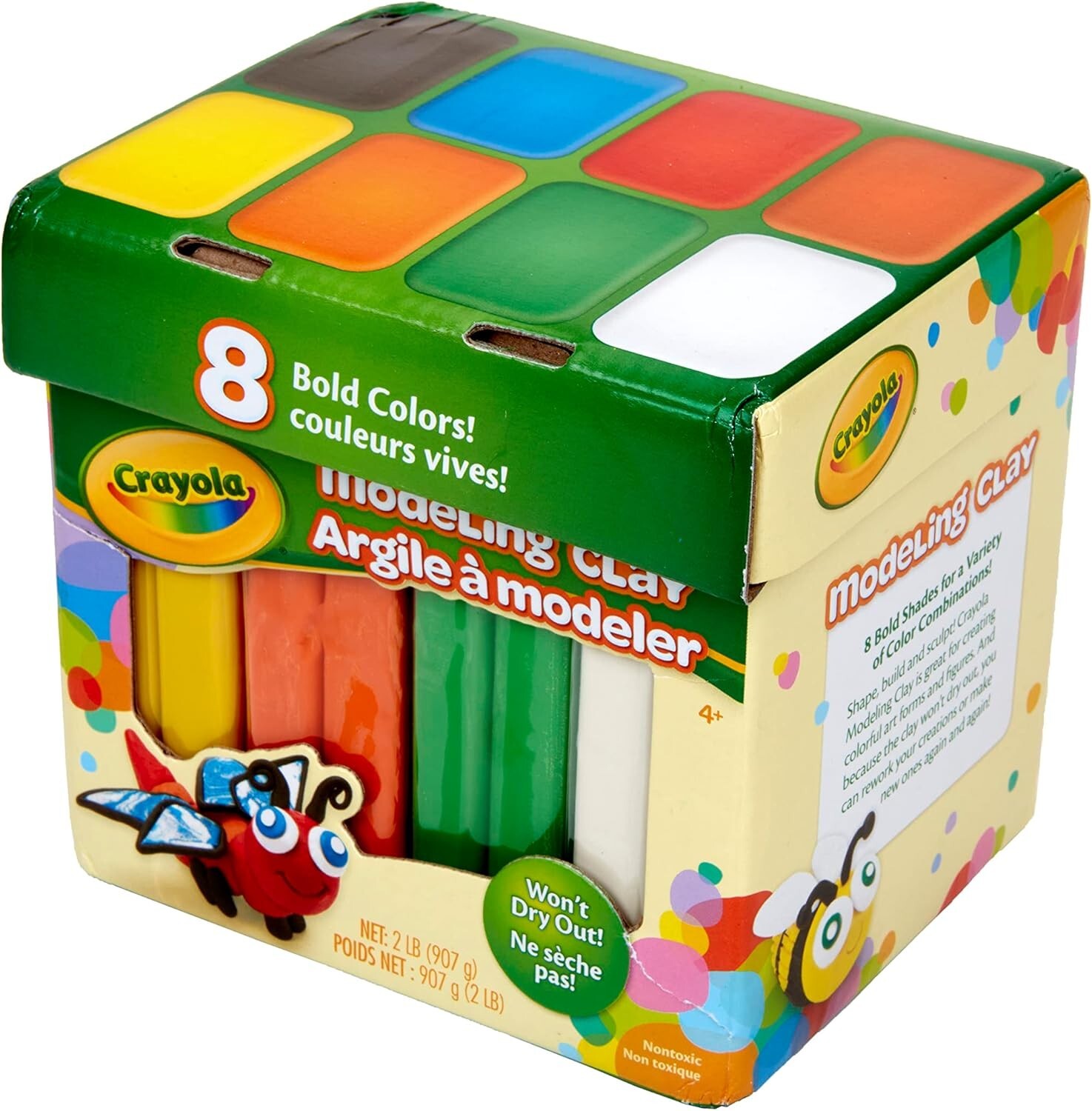 Ultimate 2lbs Modeling Clay Set - Non-Drying, Perfect for Kids 4 & Older
