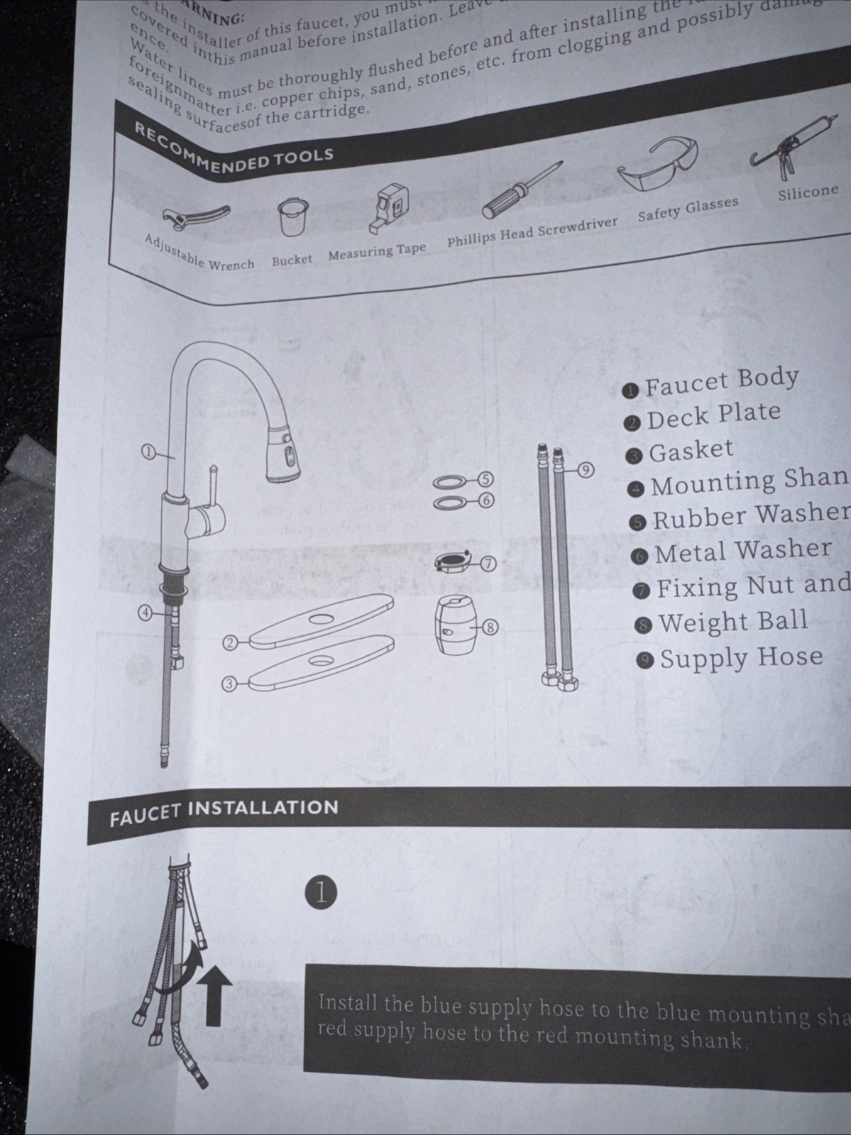 Black Kitchen Faucet with Pull Down Sprayer, High Arc Single Handle...