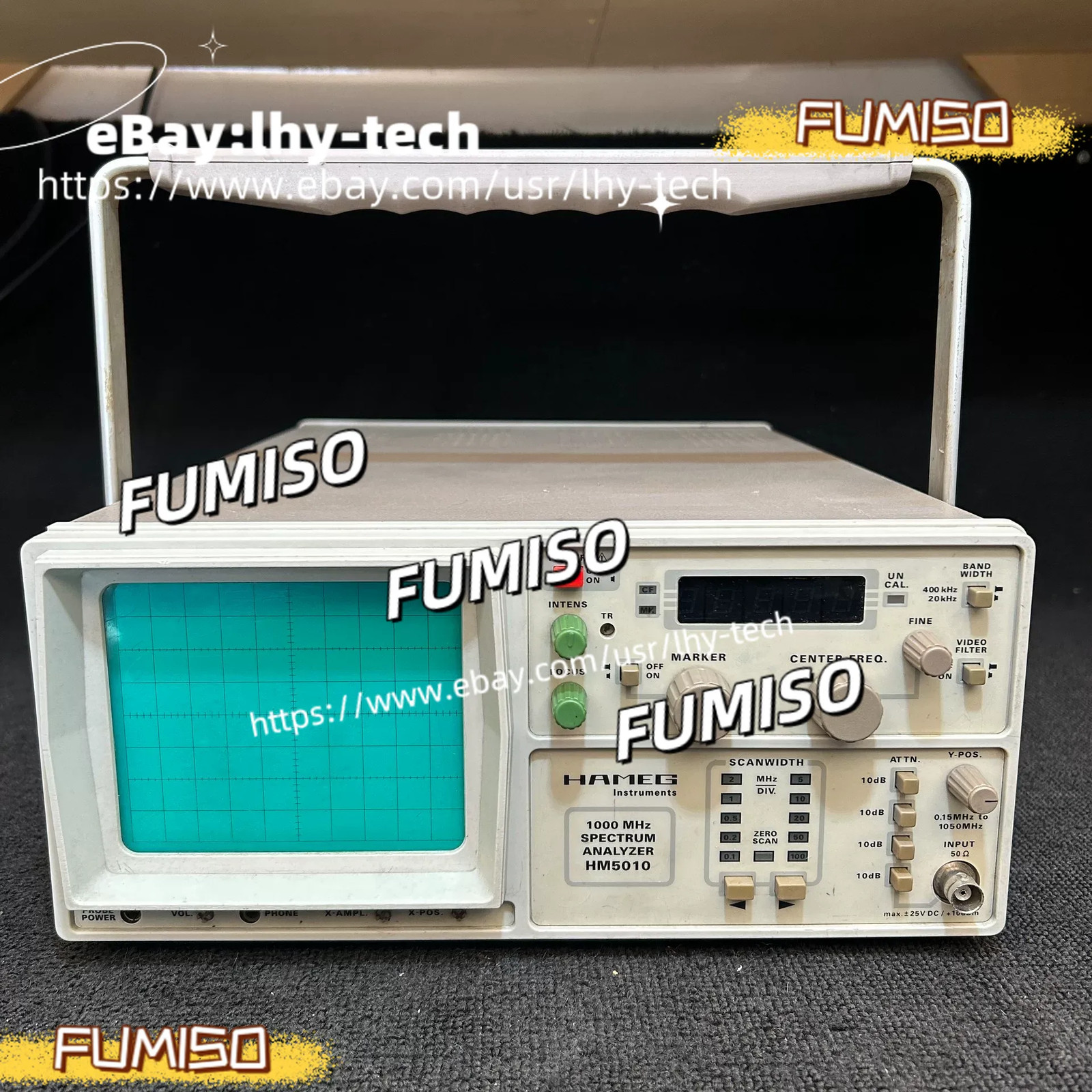 USED 1PCS HAMEG HM-5010 1000mhz 0.15MHz-1050MHz Spectrum Analyzer&lhy
