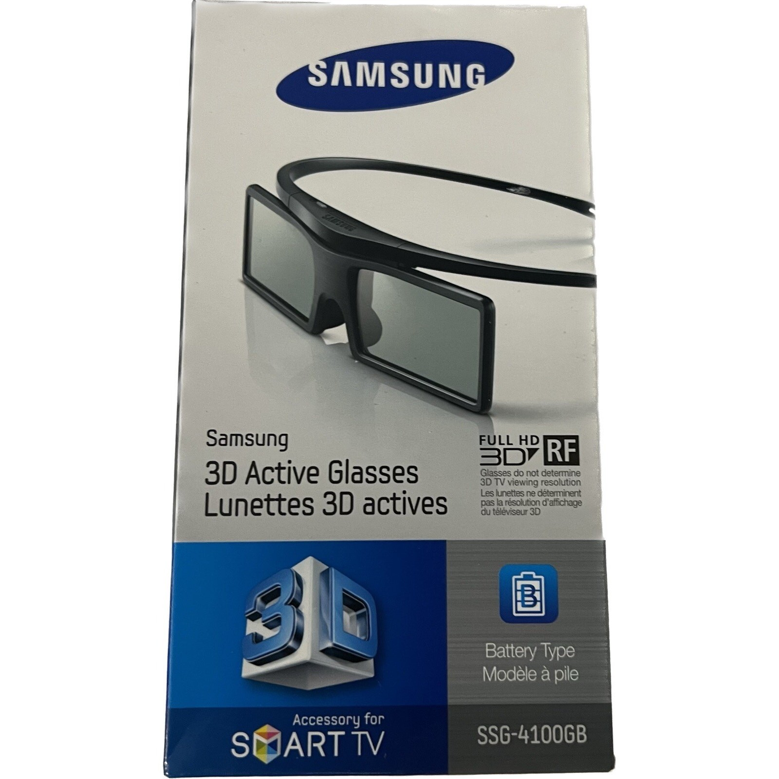 Samsung 3D Active Glasses SSG-4100GB Full HD One Pair For Smart TV never used