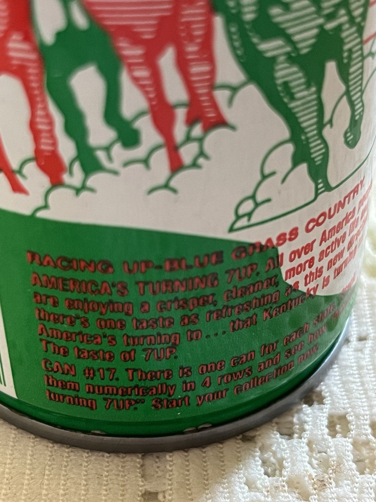 Vintage 7up Pull Tab State Can Kentucky