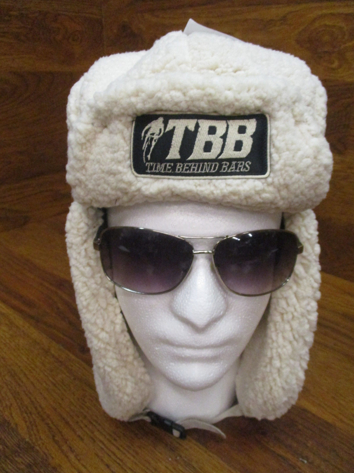 TIME BEHIND BARS TBB CYCLING BIKING BIKE BICYCLE CYCLIST LAMBS WOOL AVIATOR CAP