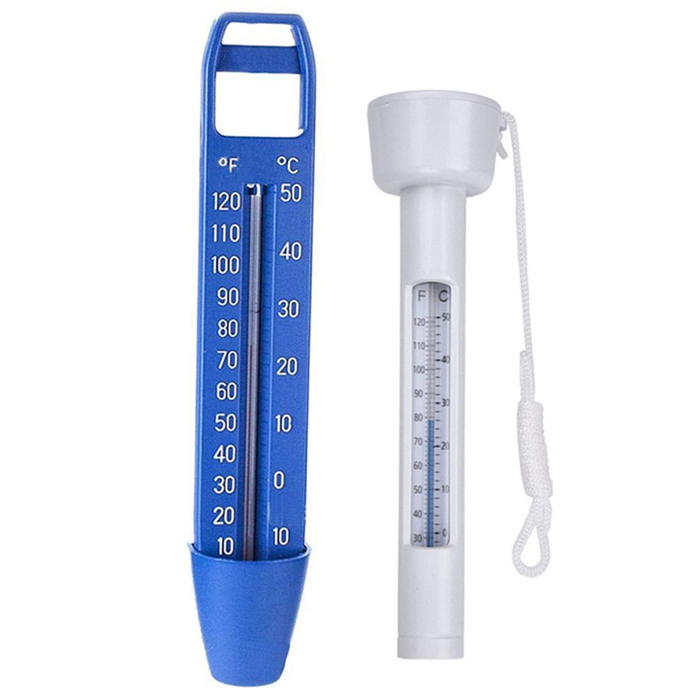 Pool Thermometer Set Blue and White for Above Ground or Inground Pool Use