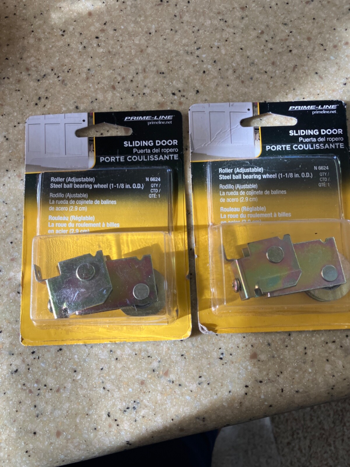 NEW Prime-Line N6624 Sliding Door Replacement Assy Roller 2 pkg